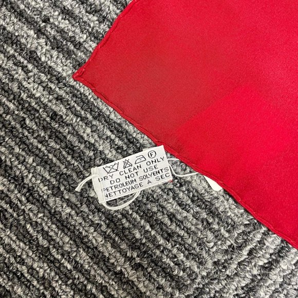 Chanel Blue & Red Silk Bag Print Scarf - Picture 9 of 9